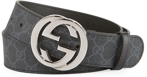 grey gucci belt with black logo leather|gucci belt with black buckle.